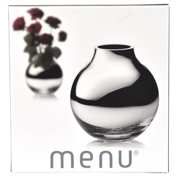 MENU Vase Rond Argent&eacute; | Vase Boule de Luxe B2B