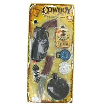 Set de Cowboy sur Carte - Modèle 3 (6 pcs)
