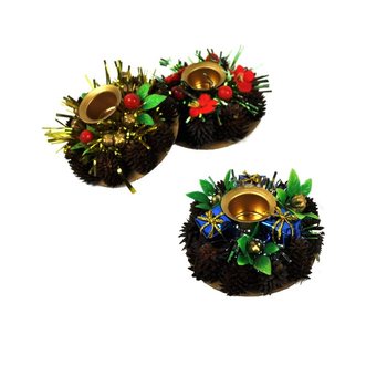 Bougeoirs de No&euml;l (9 pi&egrave;ces)