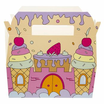 Bo&icirc;te Repas Enfant Ch&acirc;teau de Glace - 22,5 x 12 x 9,5 cm (24 pcs)