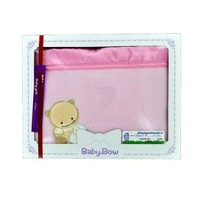 COUVERTURE POLAIRE BÉBÉ BOW - ROSE