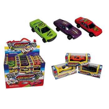 Voiture Miniature Die-Cast en Pr&eacute;sentoir (60 pcs)