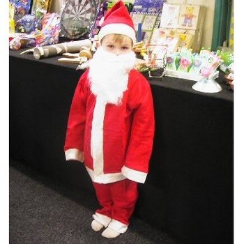 Costume de Père Noël pour Enfants | Ensemble 4 Pièces