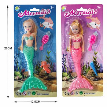 Poup&eacute;e Sir&egrave;ne sur Carte (6 pcs)