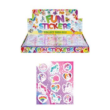 AUTOCOLLANTS FUN STICKERS – MODÈLE : LICORNE (120 pcs)