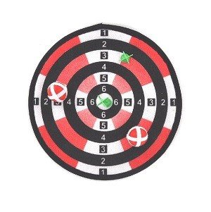 CIBLE DE FLÉCHETTES POUR ENFANTS (12 pcs)