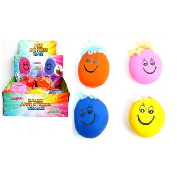 Balles Anti-stress Géantes Colorées en Présentoir (12 pcs)