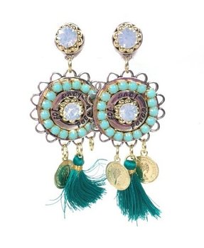 Boucles d'oreilles style Ibiza (1 pc)