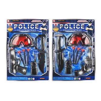Coffret de Jeu Police avec Lunettes et Pistolet &agrave; Ventouses (6 pcs)