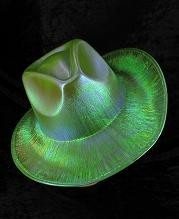 Chapeau de Cowboy &agrave; Paillettes - Vert (6 pcs)
