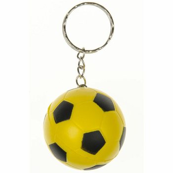 Porte-cl&eacute;s de football en mousse - Couleurs assorties (48 pcs)