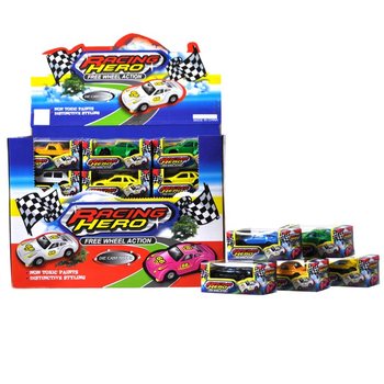 Voiture Miniature Die-Cast en Pr&eacute;sentoir (60 pcs)