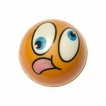 BALLES ANTI-STRESS SMILEY EN PR&Eacute;SENTOIR (24 pcs)