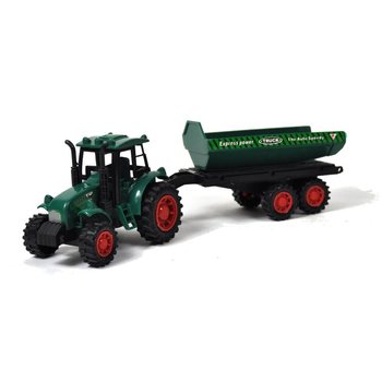 TRACTEUR AVEC REMORQUE EN PRÉSENTOIR (12 pcs)