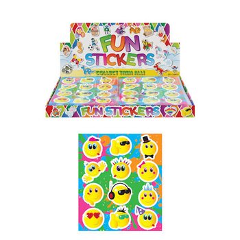 AUTOCOLLANTS FUN – MODÈLE : SMILEYS (120 pcs)