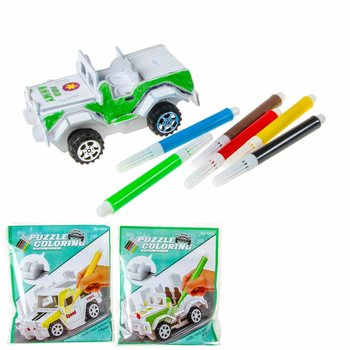 Puzzle 3D Construire & Colorier sa Voiture (12 pcs)
