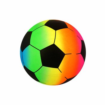 BALLON DE FOOT ARC-EN-CIEL Ø20CM (Lot de 12)