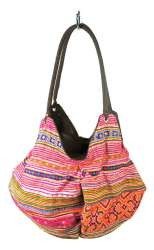 Réf: 97734D - Sac Cabas B-FAIR Pouche - Brun/Arc-en-ciel/Rose (1 pc)