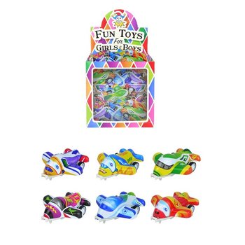 Avions à friction Pull Back en présentoir (50 pcs)