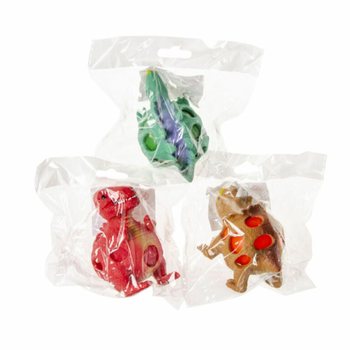 Balle Squishy Dinosaure en Filet - Pr&eacute;sentoir (12 pcs)