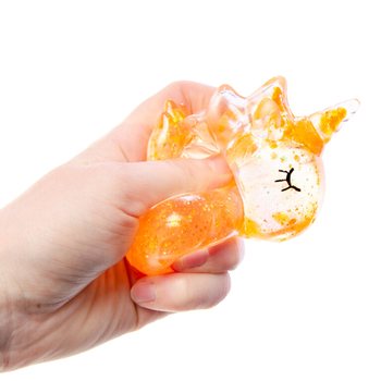 LICORNE SQUEEZE / ANTI-STRESS - COULEURS MIXTES - EN DISPLAY (12 pcs)