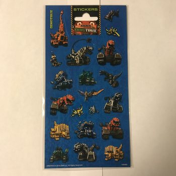 AUTOCOLLANTS : DINOTRUX, Dim. 20 x 10 cm (10 pces)