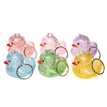 Porte-cl&eacute;s Canards &agrave; Paillettes - Couleurs Mixtes (12 pi&egrave;ces)