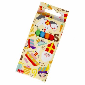 Set de 6 Crayons de Couleur - Saint-Nicolas (24 pcs)
