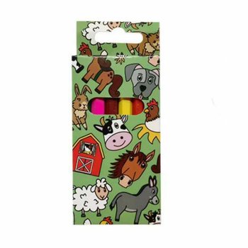 Set de 6 Crayons de Couleur 'Animaux de la Ferme'