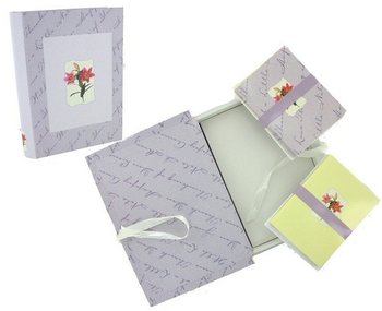 Livre de Cartes de V&oelig;ux - Motif Fleurs (2 pcs)