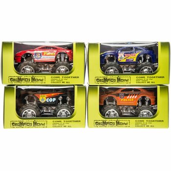 Monster Truck de Police en Pr&eacute;sentoir (12 pcs)