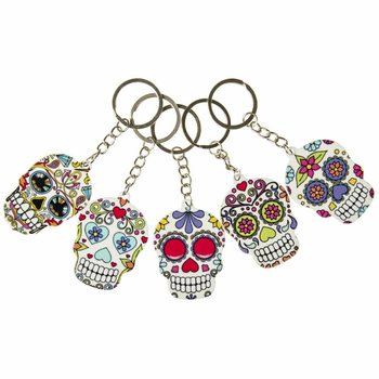 Porte-clés Crâne Rétro (48 pcs)