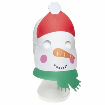 Mix de Masques de No&euml;l en Mousse - P&egrave;re No&euml;l, Renne & Bonhomme de Neige (48 pcs)