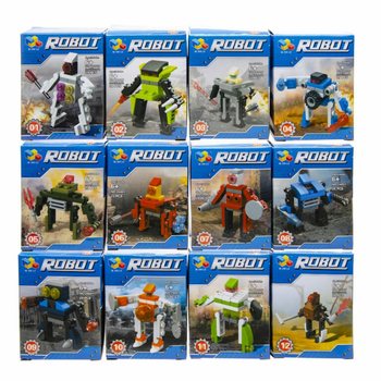 Robots en Briques de Construction (12 pi&egrave;ces en Display)