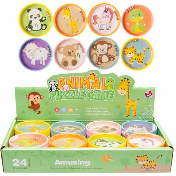 Jeux de Patience Animaux Rigolos en Présentoir (24 pcs)
