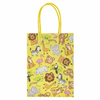 Sachets Cadeaux en Papier Animaux de la Jungle (12 pcs)