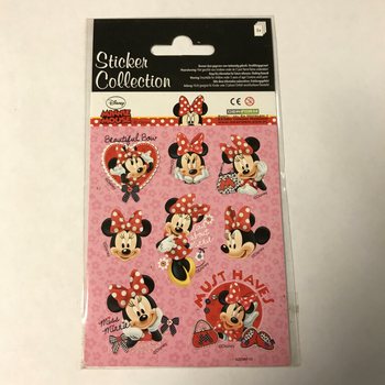 Planche d'Autocollants Disney Minnie Mouse - 16 x 9 cm (10 sets)