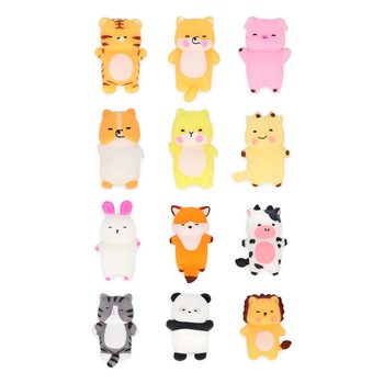 MÉLANGE D'ANIMAUX SQUISHY POUR PÊCHE À LA LIGNE - EN PRÉSENTOIR - (96 pcs)