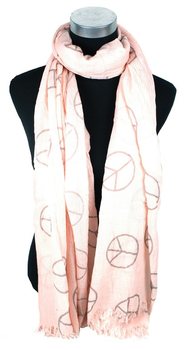 Écharpe Look Ibiza Saumon Peace (1 pc)