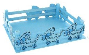 Panier de Décoration - Bleu Bébé (2 pcs)