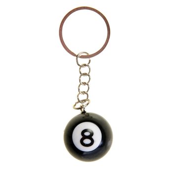 PORTE-CLÉS BOULE DE BILLARD 8 (48 pcs)