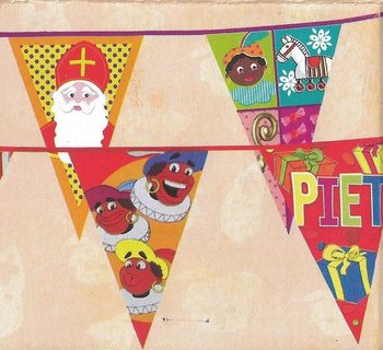 GUIRLANDE DE FANIONS SAINT NICOLAS 6 M&Egrave;TRES (5 pcs)