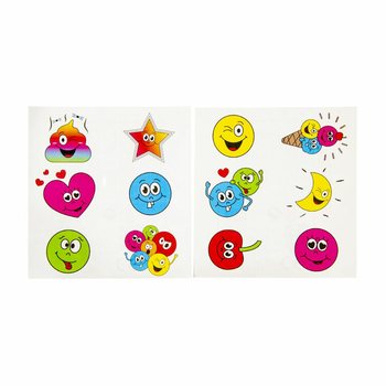 TATOUAGES FUN &ndash; MOD&Egrave;LE : SMILEYS (96 pcs)