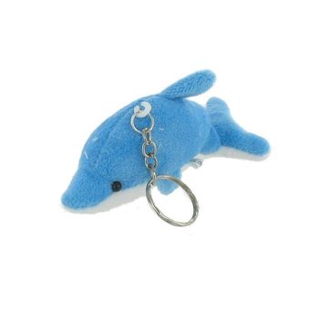 PORTE-CLÉS DAUPHIN EN PELUCHE AVEC LUMIÈRE (18 pcs)