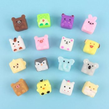 Squishy P&ecirc;che aux Canards - Cube Animals - En Pr&eacute;sentoir (96 pcs)