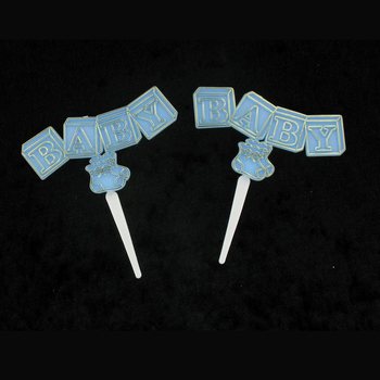 PIC &Agrave; CUPCAKE NAISSANCE - BLEU B&Eacute;B&Eacute; (12 pcs)