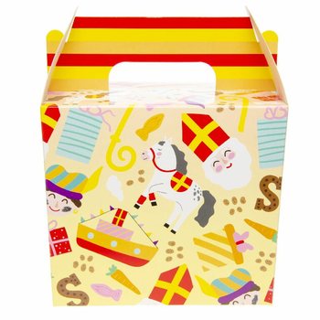 Bo&icirc;te Repas SINTERKLAAS / Bo&icirc;te &agrave; Friandises 14x10x17 cm (12 pcs)