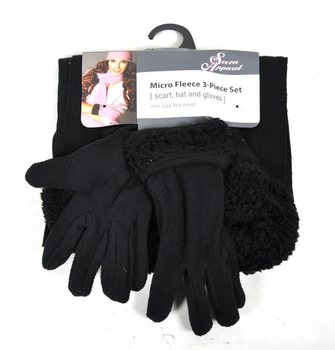 Ensemble Micro Polaire 3 Pièces Noir