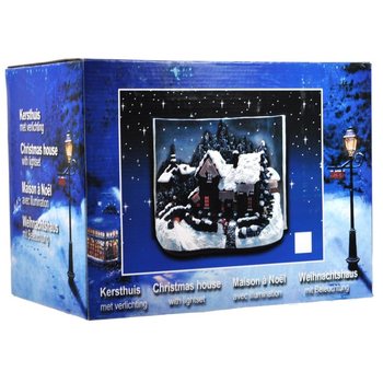 Village de No&euml;l en Forme de Livre avec &Eacute;clairage Glow