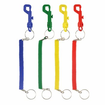 Porte-clés avec Cordon Spirale (12 Pièces)